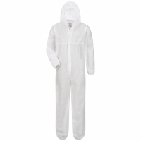 Overall 3-laags polyprop partikel- en neveldicht wit/blauw Stuks