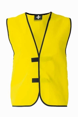 Signaalvest fluor zonder striping mt S-7XL klitteband