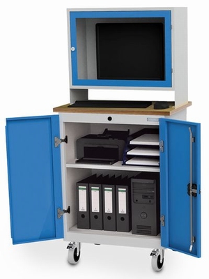 Computerkast  B&H werkplaats mobiel met flatscreen kast