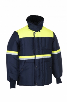 IBV Classic-Yellow Signaal Geel parka Safety Reflex vrieshuis orderpicker