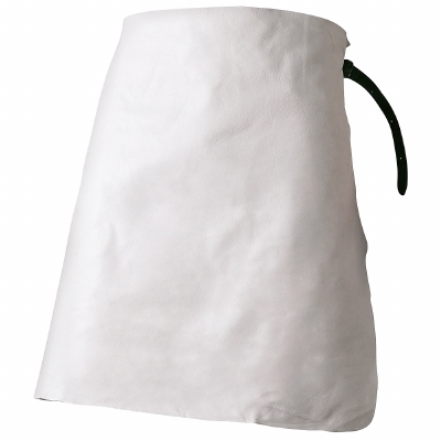 Lasschort nerf rund-volleder, afmeting: ca. 60 x 70 cm