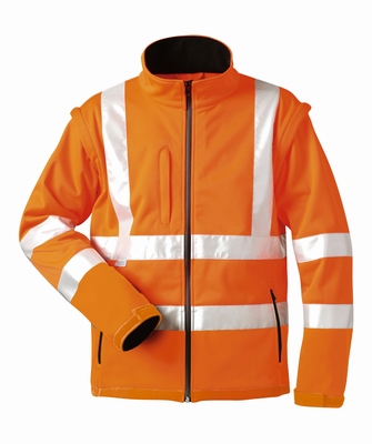 Softshell jack TYLER signaal met reflectie 3-laags laminaat