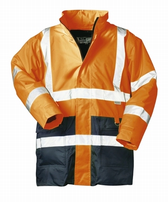 Parka Alexandre, signaal reflectie oranje