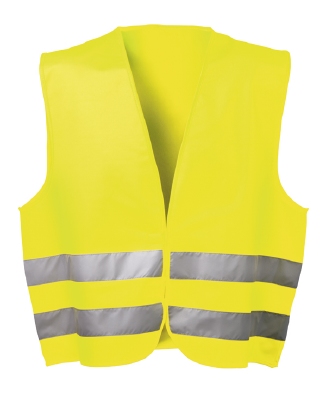 Signaalvest fluor geel/oranje, EN 471, univ.maat, klitteband