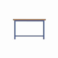 Werktafel met 25 mm multiplex blad