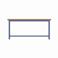 Werktafel met 25 mm multiplex blad