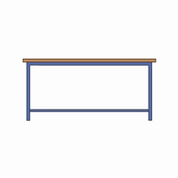 Werktafel met 25 mm multiplex blad