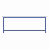 Werktafel met 25mm spaanplaat (melamine)