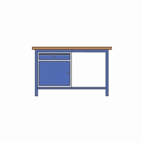 Werktafel met 25 mm multiplex blad