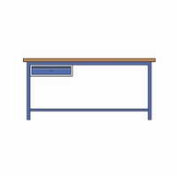 Werktafel met 25 mm multiplex blad