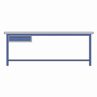 Werktafel met 25mm spaanplaat (melamine)