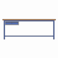 Werktafel met 25 mm multiplex blad