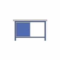 Werktafel met 25mm spaanplaat (melamine)