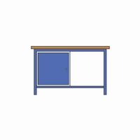 Werktafel met 25 mm multiplex blad