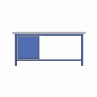 Werktafel met 25mm spaanplaat (melamine)