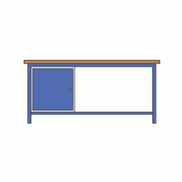 Werktafel met 25 mm multiplex blad