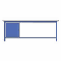 Werktafel met 25mm spaanplaat (melamine)