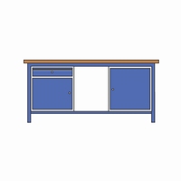 Werktafel met 25 mm multiplex blad