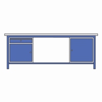 Werktafel met 25mm spaanplaat (melamine)
