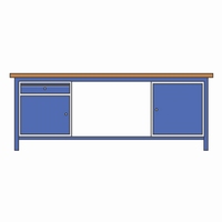 Werktafel met 25 mm multiplex blad