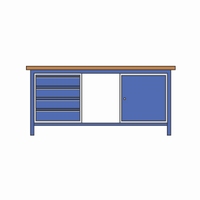 Werktafel met 25 mm multiplex blad