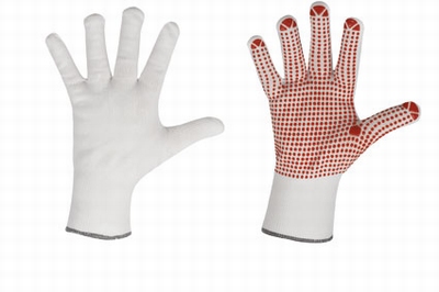 Nopper - griphand - EN388, 100% polyamide nopjes handschoen,