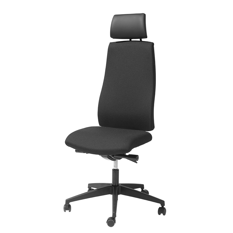Ergo-Offisk Pro 645 - hoge rug - H: 64 cm + hoofdsteun