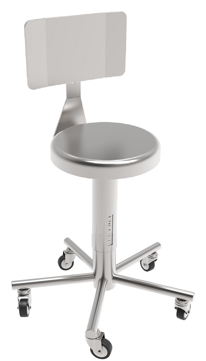 Autoklave NEO-II - kruk met rugleuning, RVS, lab, autoclaaf