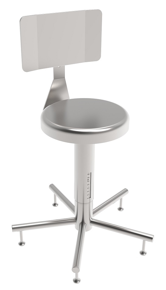 Autoklave NEO-II - kruk met rugleuning, RVS, lab, autoclaaf