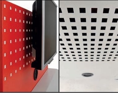 Computerkast  B&H werkplaats mobiel met flatscreen-houder