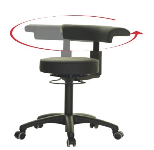 Draaikruk Saturn-steun softseat kunstleder Ø 360 mm