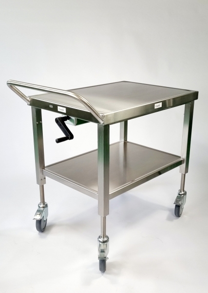 Ergo-Harald-Hand Small RVS heftafel-trolley, ↕ 300 mm