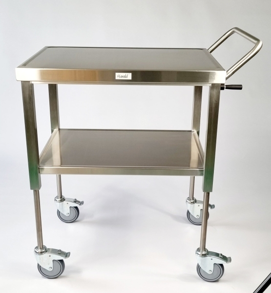 Ergo-Harald-Hand Small RVS heftafel-trolley, ↕ 300 mm