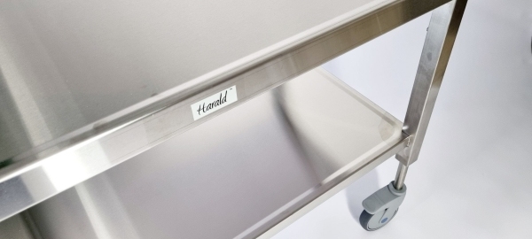Ergo-Harald-Hand Small RVS heftafel-trolley, ↕ 300 mm