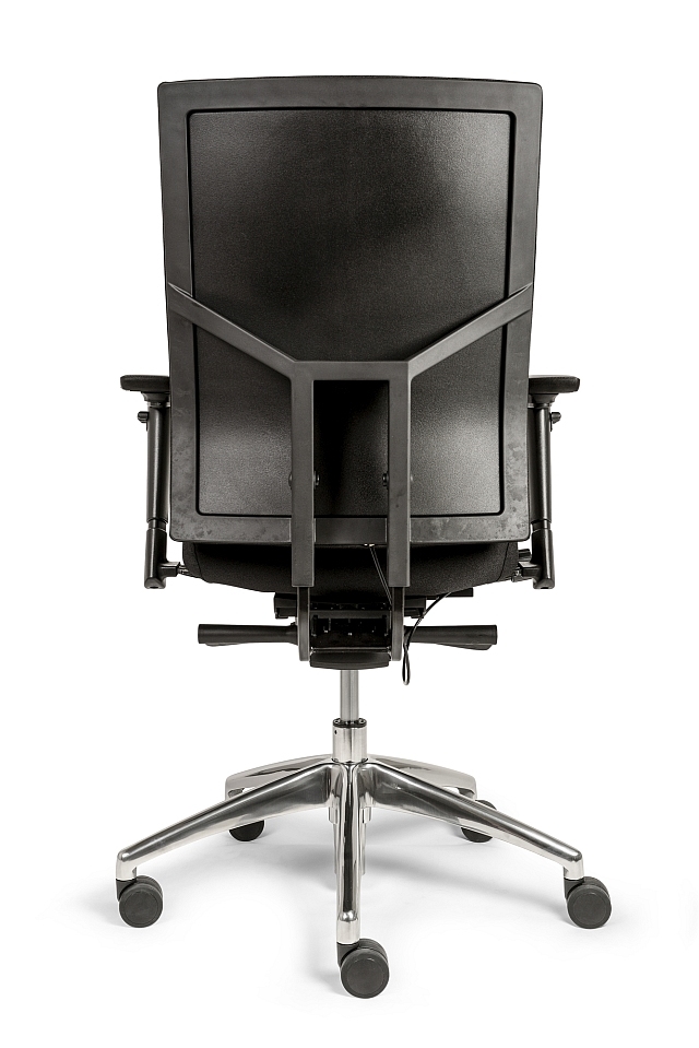 Ergo-Offisk-X1, verstelbare rug mesh of stof en lendensteun