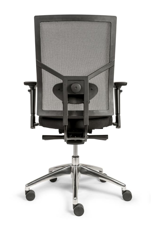Ergo-Offisk-X1, verstelbare rug mesh of stof en lendensteun