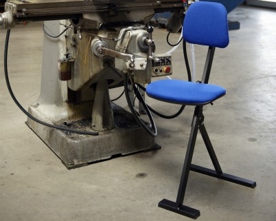 Global zit-sta stoel met schuifzitting 50-85 cm - coated