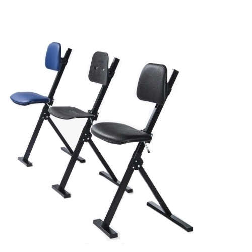 Global zit-sta stoel met schuifzitting 50-85 cm - coated