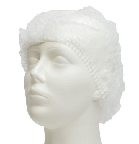 Haarnetje, hygiëne cover, baret PP, max. 52 cm 100 st./verp.