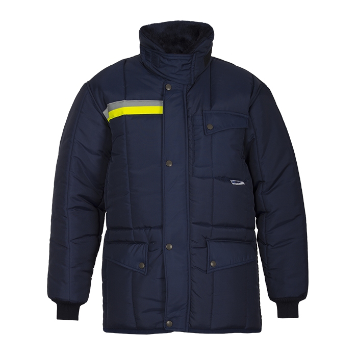 IBV Classic-Yellow Signaal Geel parka Safety Reflex vrieshuis orderpicker
