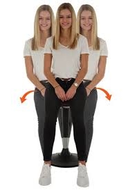 Multimove zadelbeweegkruk Sattla -  kunstleer floating swing