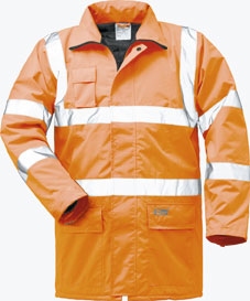 Parka Stephan, signaal reflectie oranje, gewatteerde voering