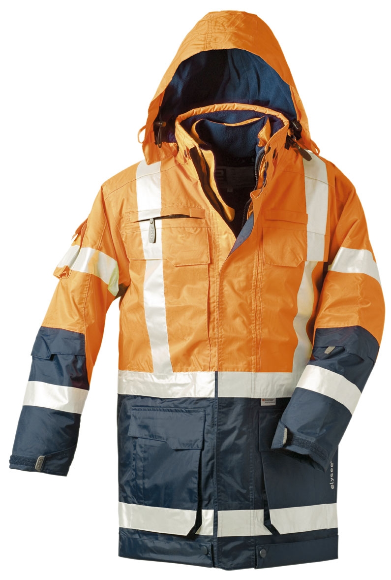 Parka Wallard, 3-in-1 parka signaal reflectie oranje