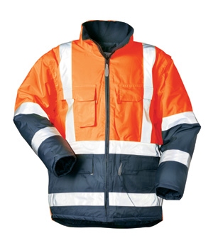 Parka Wallard, 3-in-1 parka signaal reflectie oranje