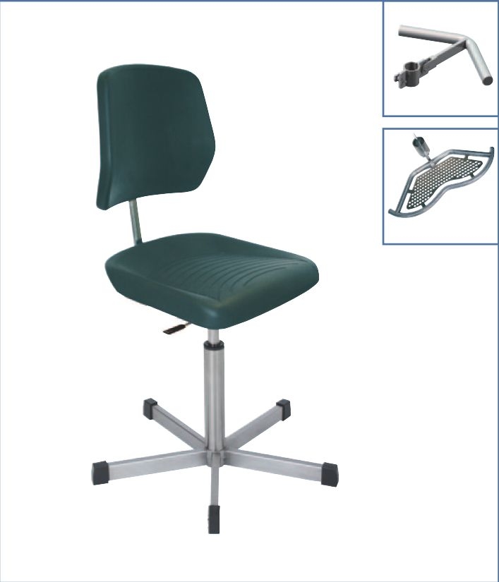 RVS stoel Hygieniskà Pura - INOX-edelstaal versterkt