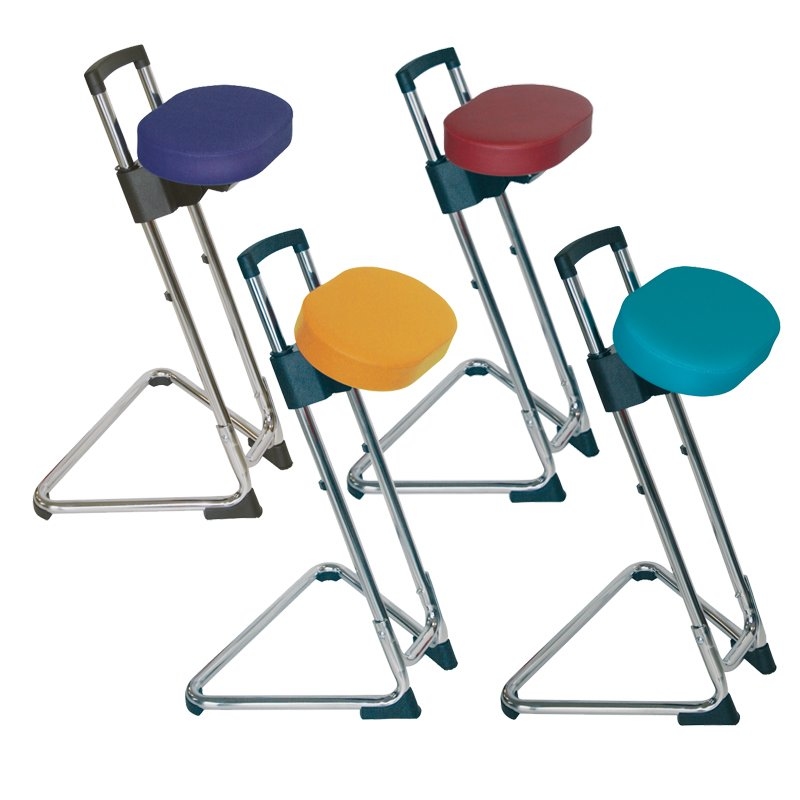 Stahulp Ready-Steady-Stand -met Swing-Seat-PU - zwart