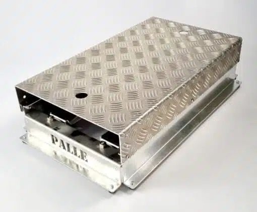 Voetplatform mobiel - Palle uit aluminium + RVS met wielen