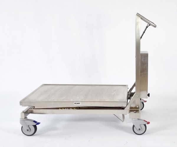 X-Cart-Ergo RVS schaarheftafel voor food, farma en cleanroom