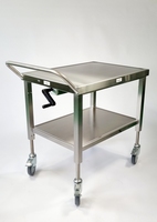 Ergo-Harald-Hand Small RVS heftafel-trolley, ↕ 300 mm