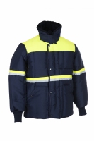 IBV Classic-Yellow Signaal Geel parka Safety Reflex vrieshuis orderpicker